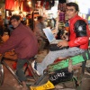 India, nov. 2006.
New Delhi, Op de fietstaxi door de bazar, meer foto\'s India in serie: Album India 2006\"